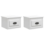 Wall-mounted Bedside Cabinets 2 pcs High Gloss White 41.5x36x28cm 816381