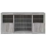 Sideboard with LED Lights Grey Sonoma 142.5x37x67 cm 3209091