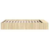 Bed Frame without Mattress Sonoma Oak 120x200 cm 3280575