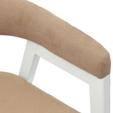 Dining Chairs 2 pcs White 54 x 57 x 73 cm Solid Rubber Wood 42020427