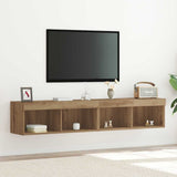TV Cabinet Set with LED 2 pcs Artisan Oak 80 x 30 x 30 cm 862203