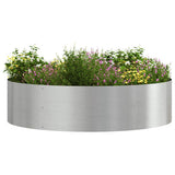Planter Ring Silver 80 x 80 x 20 cm Stainless Steel 873628