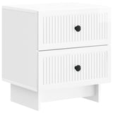 Bedside Cabinet 2 pcs High Gloss White 43 x 34.5 x 47.5 cm 893844