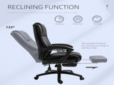 Executive Office Chair for Home, PU Leather Computer Chair, Swivel Desk Chair with Footrest, Wheels, T3398P342404