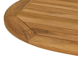 Table Top Oval Solid Teak Wood Natural 42033171