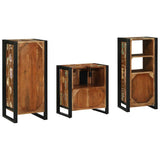 Bathroom Furniture Set 3 pcs Multicolour Solid Reclaimed Wood 3305629