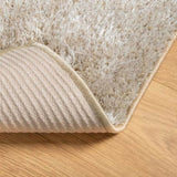 Rug ISTAN High Pile Shiny Look Beige 100x200 cm 375651