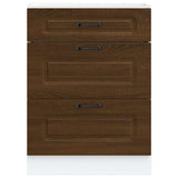 Kitchen Base Cabinet Kalmar Brown Oak Engineered Wood 854286