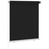 Outdoor Roller Blind 125 cm Black 312942