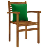 4-Piece Back Cushions PUTTEN 4 pcs 100% Polyester Green 945148