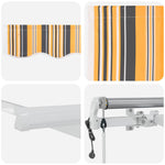 Retractable Awning Multicolour 400 x 200 cm 3329851