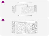 Air Conditioner Cover Olive Green 90 x 40 x 60 cm Steel 8014153