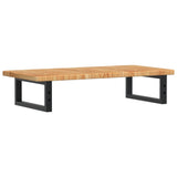 Basin Shelf Wall Mounted Steel and Solid Wood Oak 3302337