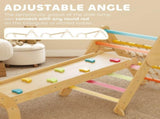 8-in-1 Toddler Climbing Frame, Indoor Play Triangle Set with Slide, Arch and Triangle Ladder, T3398P422166