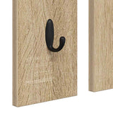 Wall-Mounted Coat Rack with Shelf Sonoma oak 84 x 10 x 80 cm 874493