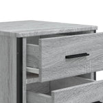 ZNTS Bedside Cabinet Grey Sonoma 40x41x60 cm Engineered Wood 848527