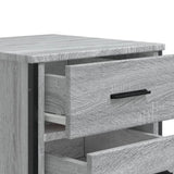 ZNTS Bedside Cabinet Grey Sonoma 40x41x60 cm Engineered Wood 848527