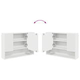 Mirror Cabinet White 80 x 17 x 55 cm Engineered Wood 883354