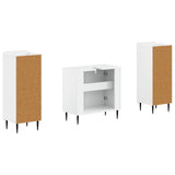 2 Piece Bathroom Cabinet Set ZWOLLE High Gloss White 3418003