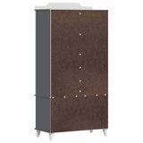 Wardrobe with Chalkboard Grey and White 90 x 45 x 180 cm 42003037