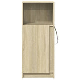 Sideboard with LED Sonoma Oak 42.5x34x100 cm Engineered Wood 852154