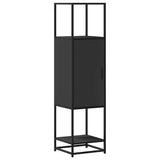 Highboard Black 35.5x35x139 cm Engineered Wood and Metal 849034