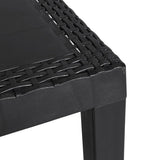 Garden Table Anthracite 59x47x40 cm PP 364727
