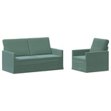 Sofa Set 2 pcs Sea Green Velvet 3433214