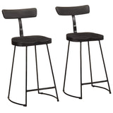 Bar Stools 2 pcs Black 49x43x88 cm Solid Wood Mango 4013516