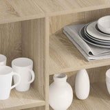 Sideboard Sonoma Oak 120x30x75 cm Engineered Wood 809623