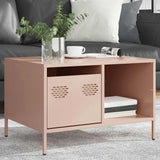Coffee Table Pink 68.5x50x43.5 cm Cold-rolled Steel 851281