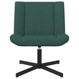 Swivel Chair Dark Green 63 x 75 x 76 cm Fabric 42007329
