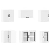 11 Piece Kitchen Cabinet Set Lucca White Engineered Wood 3314921