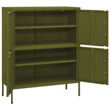 Storage Cabinet Olive Green 80x35x101.5 cm Steel 336135