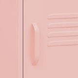 Nightstand Pink 35x35x51 cm Steel 336211
