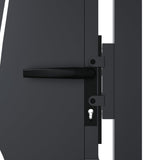 Garden Gate Anthracite 105x155 cm Steel Grass Design 153169