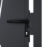 Garden Gate Anthracite 100x75 cm Steel Grass Design 153166