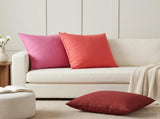 Throw Pillow 2 pcs HEERLEN Wine Red 80 x 80 cm Polyester 928592