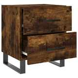 Bedside Cabinet Smoked Oak 40x35x47.5 cm Engineered Wood 827366