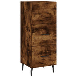 Highboard Smoked Oak 34,5x34x180 cm Engineered Wood 3198870