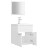 Bathroom Furniture Set White Engineered Wood 3071306