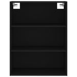 Highboard Black 69.5x32.5x180 cm Engineered Wood 3189558
