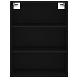 Highboard Black 69.5x34x180 cm Engineered Wood 3189286
