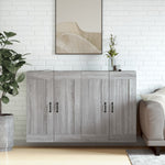 Wall Mounted Cabinets 2 pcs Grey Sonoma Engineered Wood 3197991