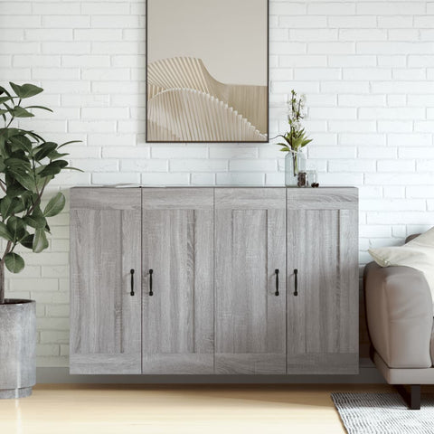 Wall Mounted Cabinets 2 pcs Grey Sonoma Engineered Wood 3197991