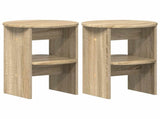 Side Cabinet 2 pcs Sonoma Oak 40 x 50 cm Engineered Wood 899821
