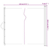 Retractable Pet Gate Black 102.5x125 cm 4004132