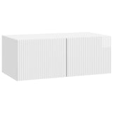 Wall-Mounted TV Cabinet High Gloss White 78.5 x 41 x 30 cm 898519
