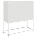 ZNTS Sideboard White 100.5x39x107 cm Steel 846595