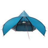 Teepee Tent 3-Person with Roof Blue and Grey 312 x 312 x 197 cm 42004009